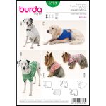 الگو خیاطی لباس سگ بوردا استایل کد 6753 سایز s-m-l