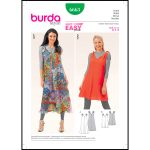 الگو خیاطی پیراهن زنانه بوردا استایل کد 6663 سایز 34 تا 44 متد مولر