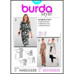 الگو خیاطی پیراهن و شلوار زنانه بوردا استایل کد 7392 سایز 44 تا 60 متد مولر