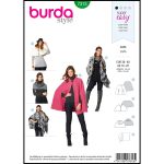 الگو خیاطی شنل و پانچو زنانه بوردا استایل کد 7313 سایز 36 تا 48 متد مولر